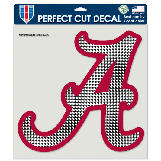 Alabama Crimson Tide Decal 8x8 Color Houndstooth Design - ToylandEU
