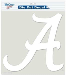 Alabama Crimson Tide Decal 8x8 Die Cut White - ToylandEU
