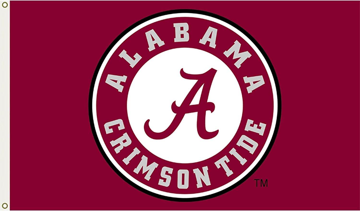 Alabama Crimson Tide Flag 3x5 Circle A Design Durable - ToylandEU