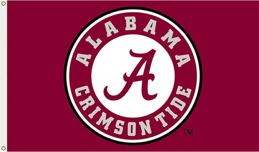 Alabama Crimson Tide Flag 3x5 Circle A Design Durable - ToylandEU