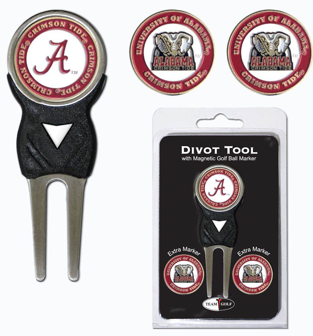 Alabama Crimson Tide Golf Divot Tool With 3 Markers - ToylandEU