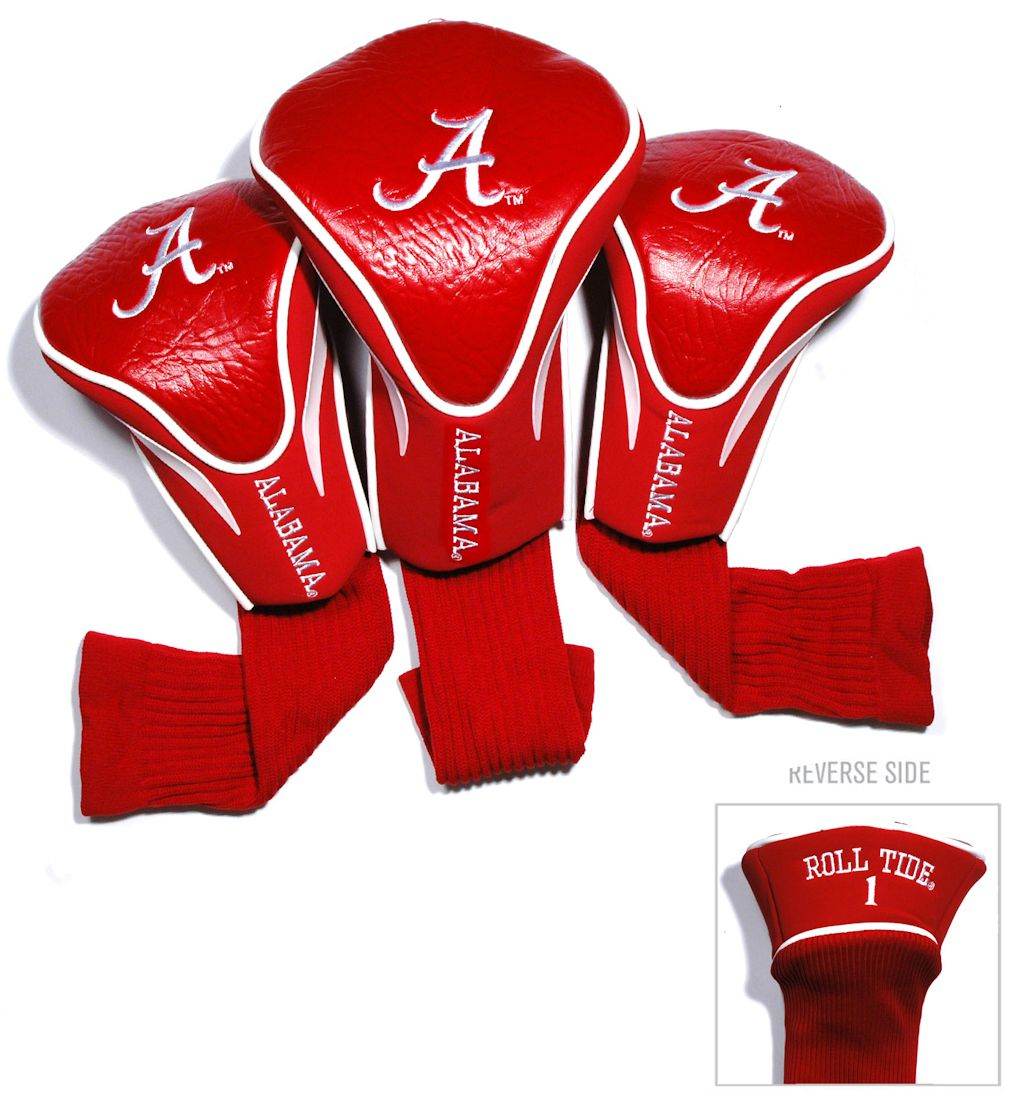 Alabama Crimson Tide Golf Headcover Set 3 Piece Contour - ToylandEU