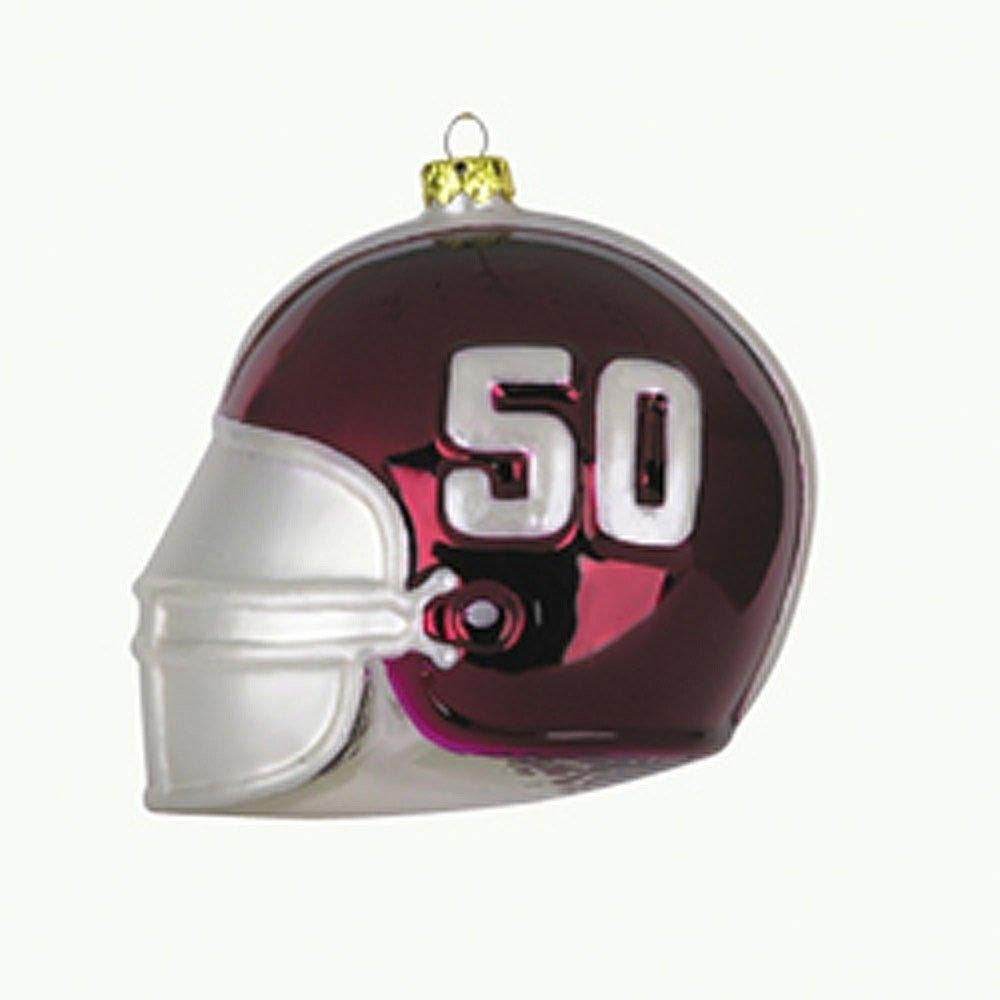 Alabama Crimson Tide Helmet Ornament Glass 3 Inch Decor - ToylandEU