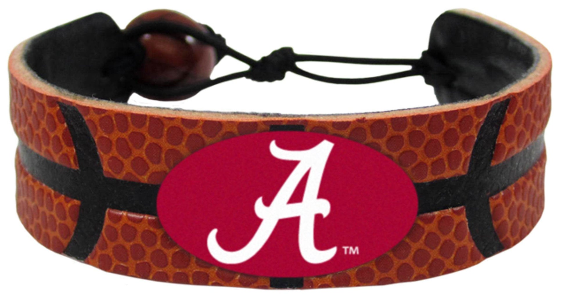 Alabama Crimson Tide Leather Bracelet With A Logo Emblem - ToylandEU