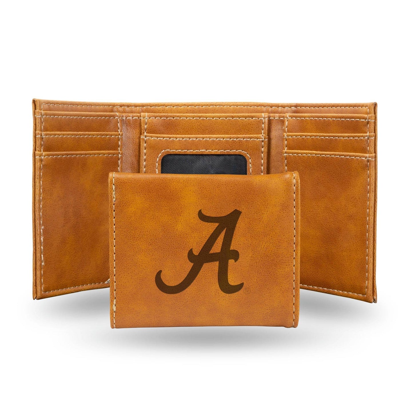 Alabama Crimson Tide Leather Trifold Wallet Laser Engraved Gift - ToylandEU