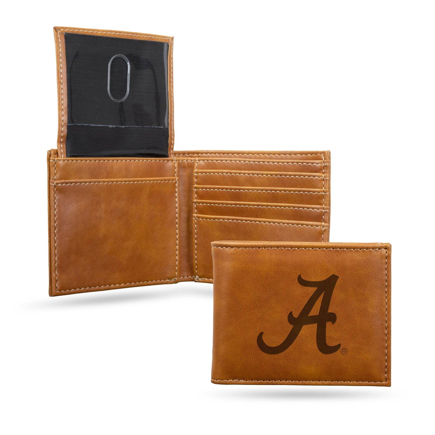 Alabama Crimson Tide Leather Wallet Billfold Laser Engraved - ToylandEU