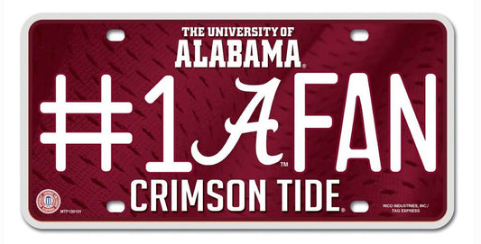 Alabama Crimson Tide License Plate #1 Fan - ToylandEU