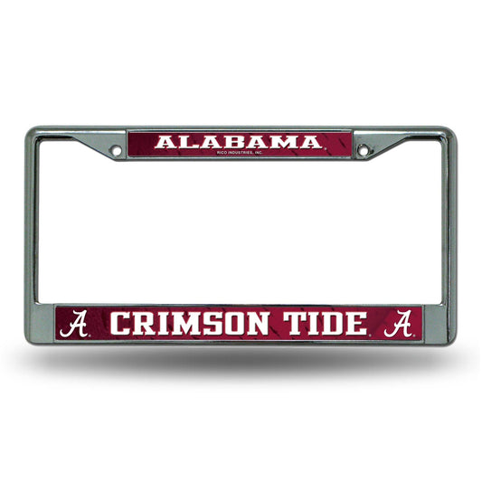 Alabama Crimson Tide License Plate Frame Chrome Insert - ToylandEU