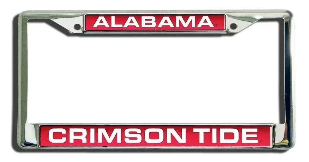  Alabama Crimson Tide License Plate Frame Laser Cut Chrome -  ToylandEU™