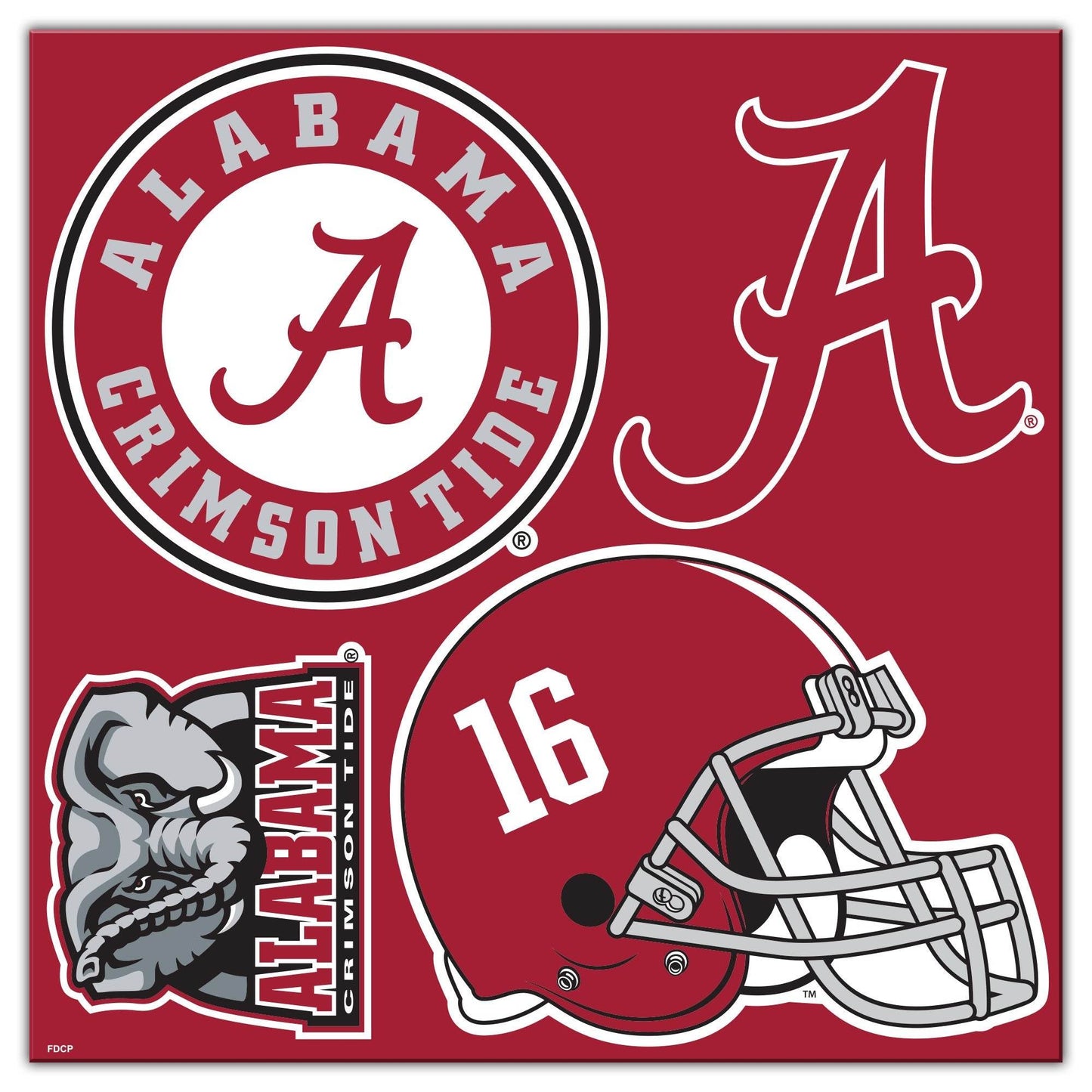 Alabama Crimson Tide Magnet Kit 4 Piece Collection Set - ToylandEU