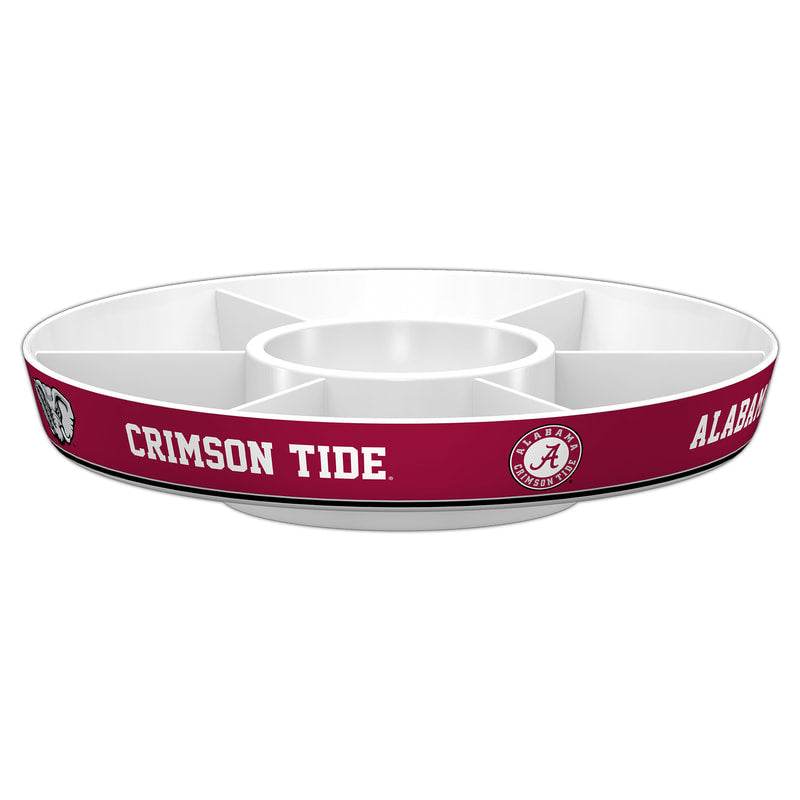 Alabama Crimson Tide Melamine Party Platter With Dividers - ToylandEU