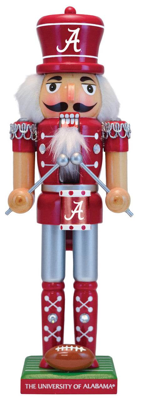Alabama Crimson Tide Nutcracker Hand Crafted Solid Wood - ToylandEU