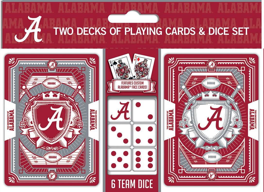 Alabama Crimson Tide Playing Cards and Dice Set Deluxe - ToylandEU