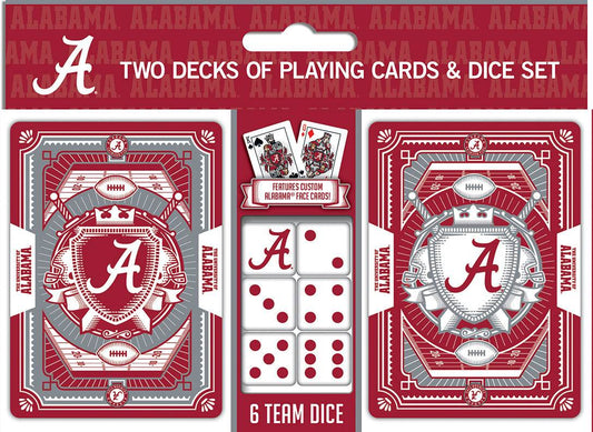 Alabama Crimson Tide Playing Cards and Dice Set Deluxe - ToylandEU