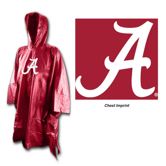 Alabama Crimson Tide Rain Poncho One Size Fits Most - ToylandEU