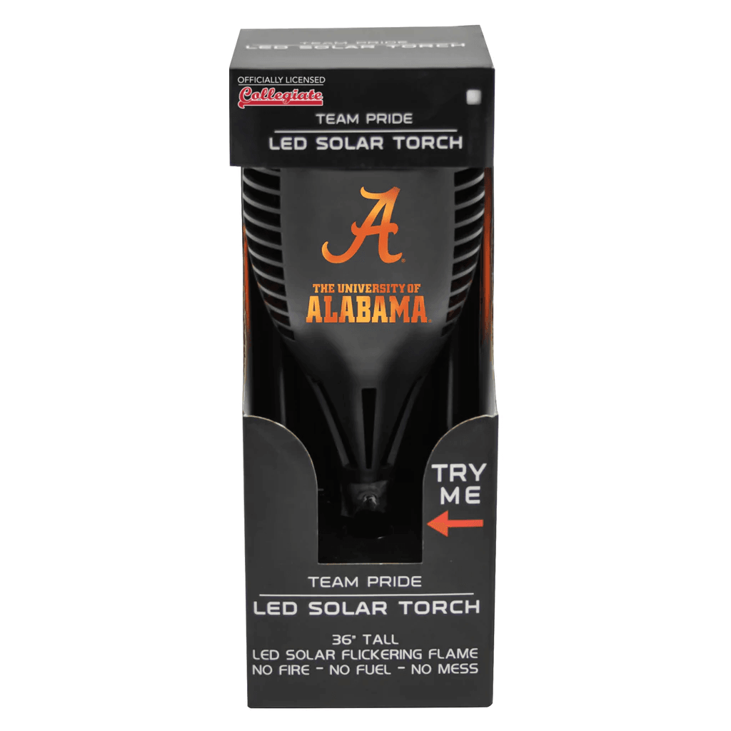Alabama Crimson Tide Solar Torch Led Outdoor Yard Light - ToylandEU