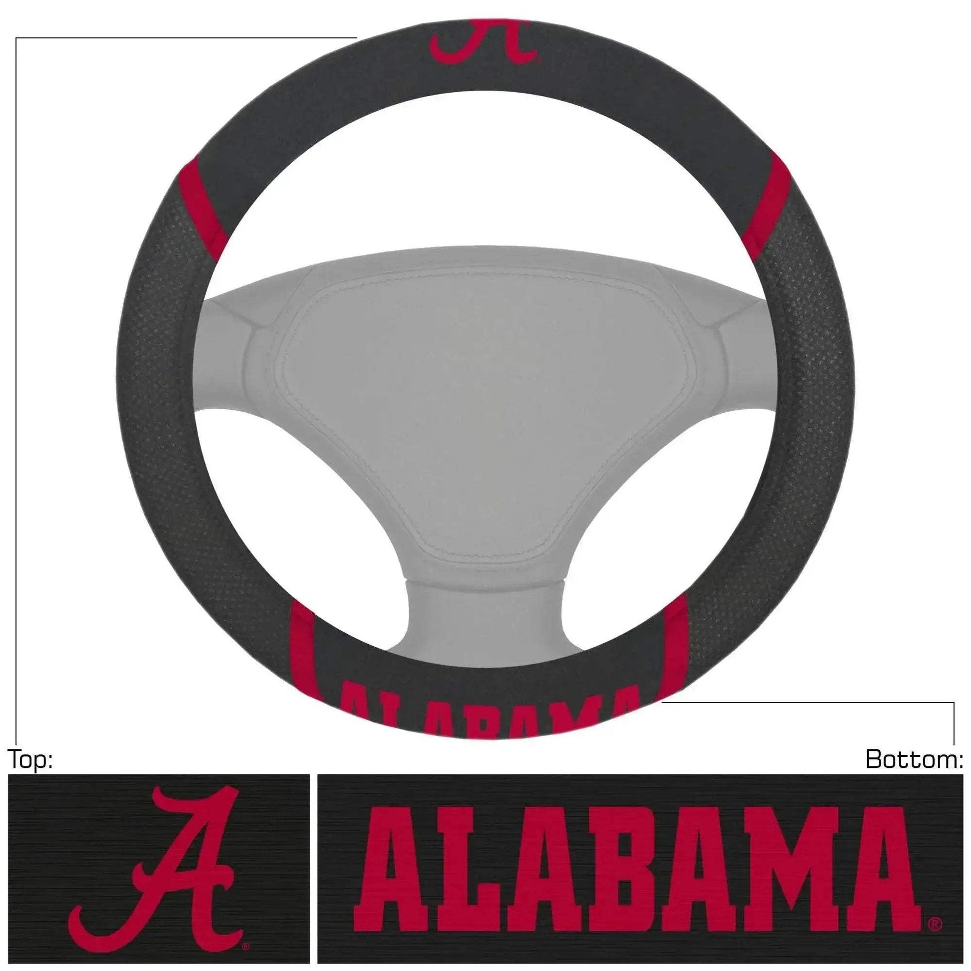  Alabama Crimson Tide Steering Wheel Cover Mesh Stitched -  ToylandEU™