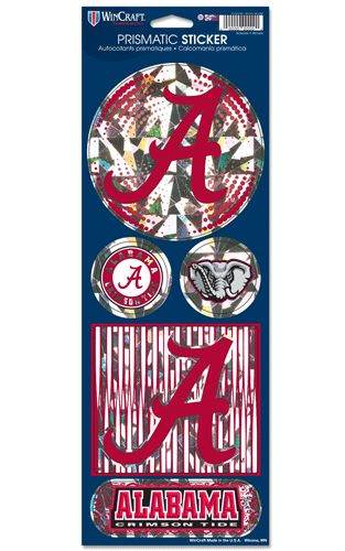 Alabama Crimson Tide Stickers Prismatic - ToylandEU