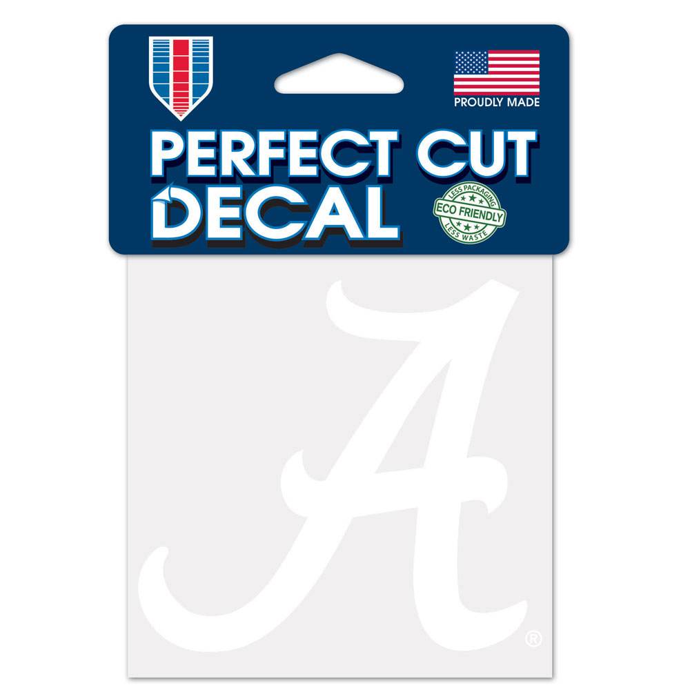 Alabama Crimson Tide Vinyl Decal 4x4 Perfect Cut White - ToylandEU