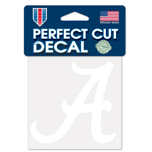 Alabama Crimson Tide Vinyl Decal 4x4 Perfect Cut White - ToylandEU