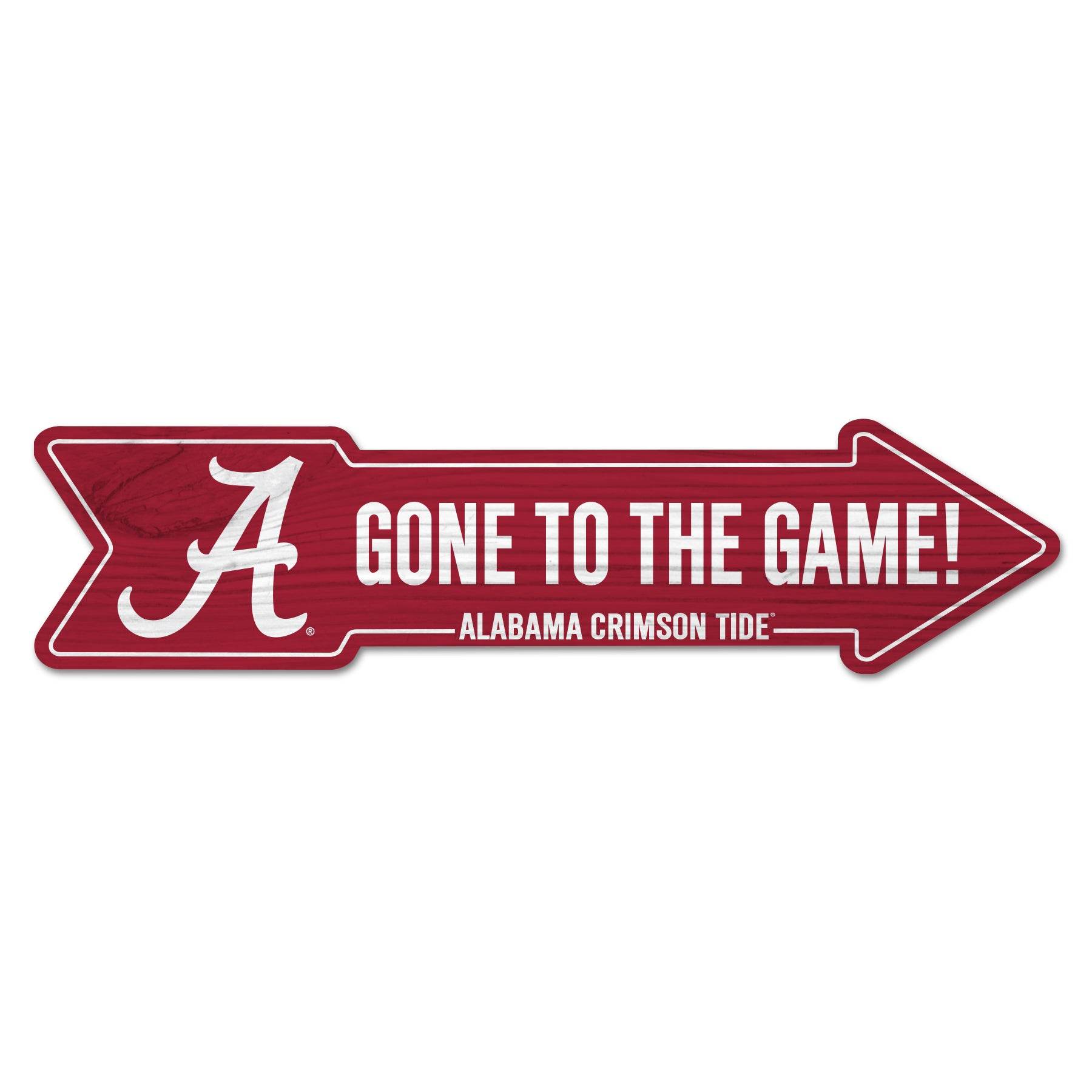 Alabama Crimson Tide Wood Arrow Sign 6 By 24 Inches - ToylandEU