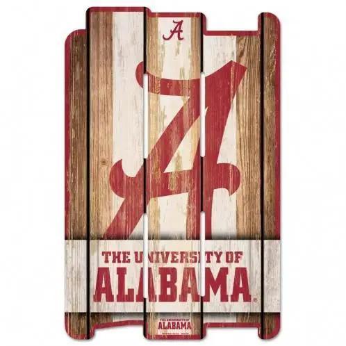  Alabama Crimson Tide Wood Fence Sign 11x17 Retro Whitewash -  ToylandEU™
