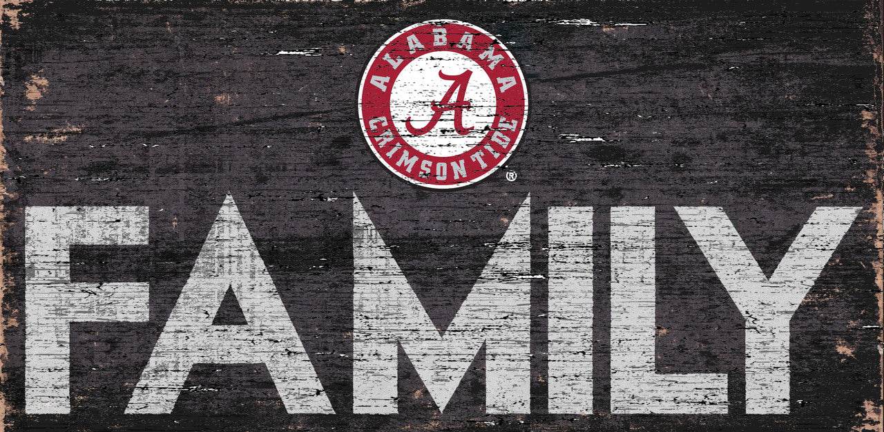 Alabama Crimson Tide Wood Sign 12x6 Family Design Hanging - ToylandEU
