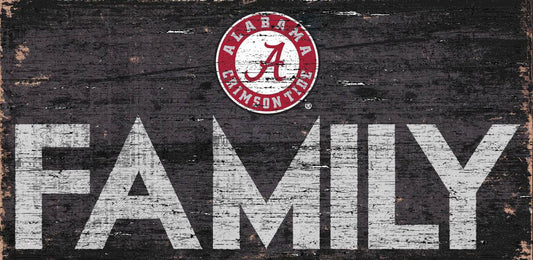 Alabama Crimson Tide Wood Sign 12x6 Family Design Hanging - ToylandEU