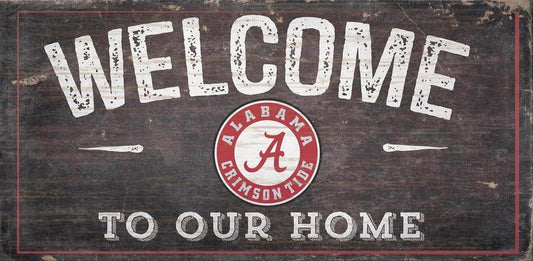 Alabama Crimson Tide Wood Sign 6x12 Welcome Home Design - ToylandEU