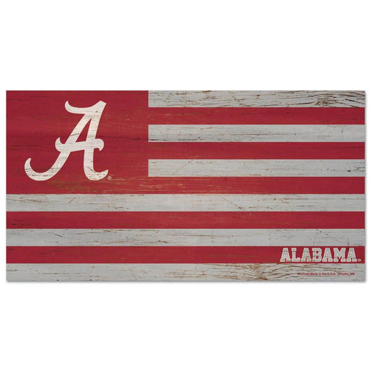  Alabama Crimson Tide Wood Sign Flag 9x17 Home Decor -  ToylandEU™
