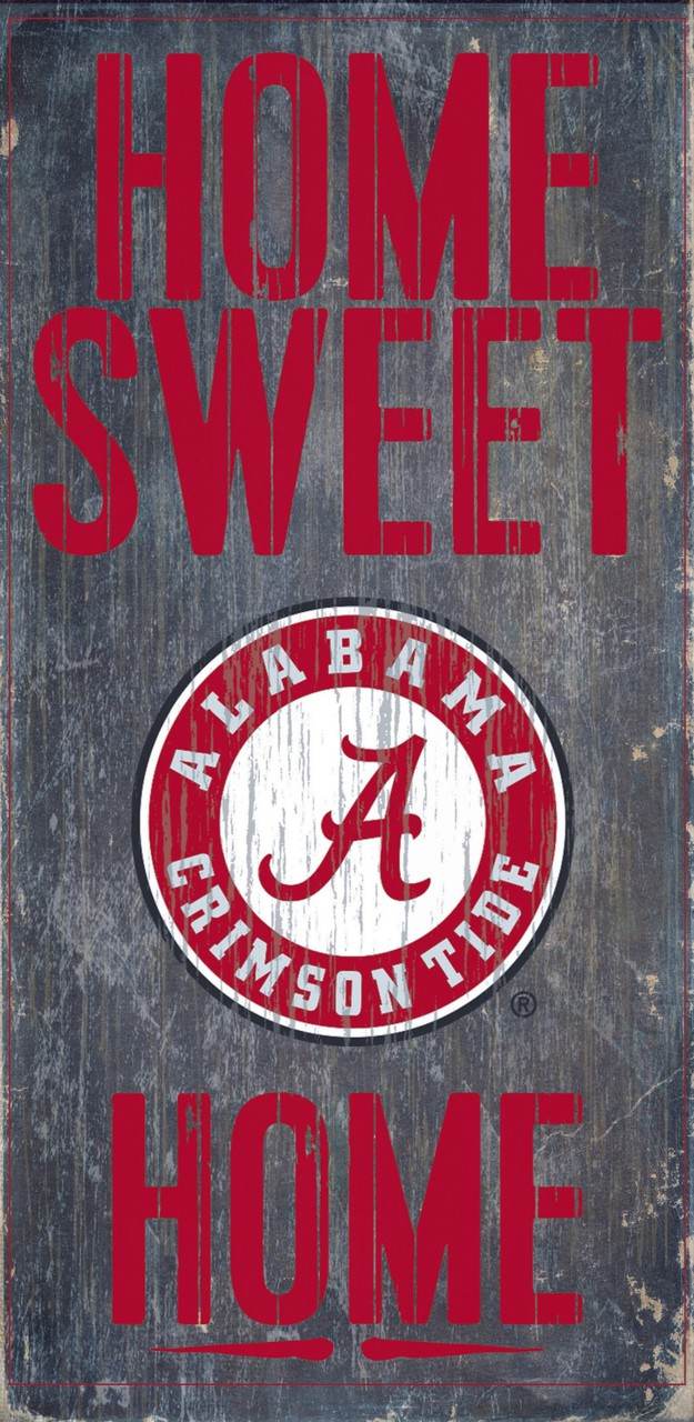 Alabama Crimson Tide Wood Sign Home Sweet Home 6x12 - ToylandEU