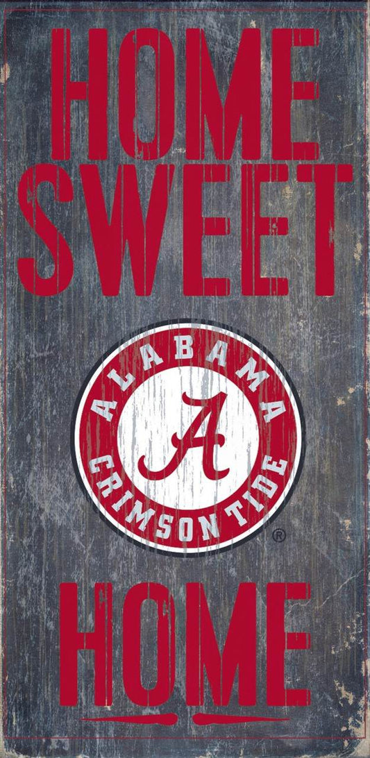 Alabama Crimson Tide Wood Sign Home Sweet Home 6x12 - ToylandEU