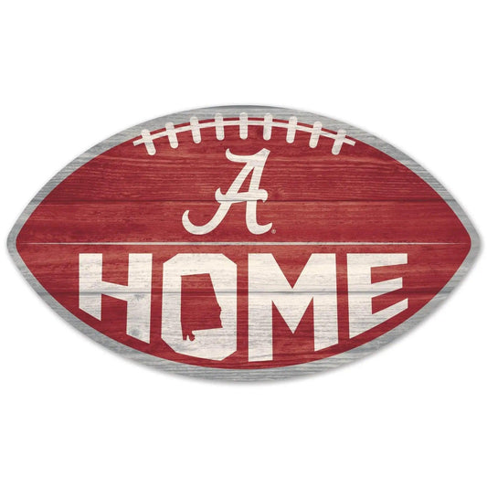  Alabama Crimson Tide Wooden Football Shape Sign Wall Mount -  ToylandEU™