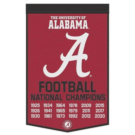  Alabama Crimson Tide Wool Banner 24x38 Dynasty Champ Design -  ToylandEU™