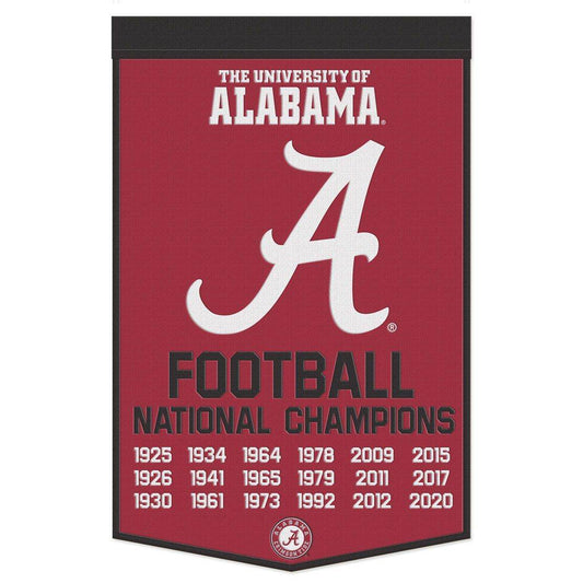 Alabama Crimson Tide Wool Banner 24x38 Dynasty Champ Design - ToylandEU