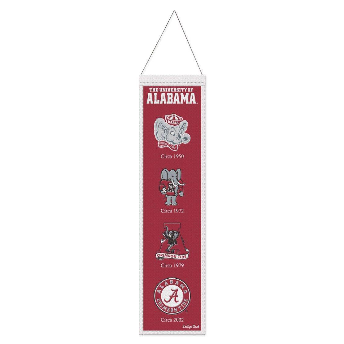 Alabama Crimson Tide Wool Banner 8x32 Heritage Evolution - ToylandEU