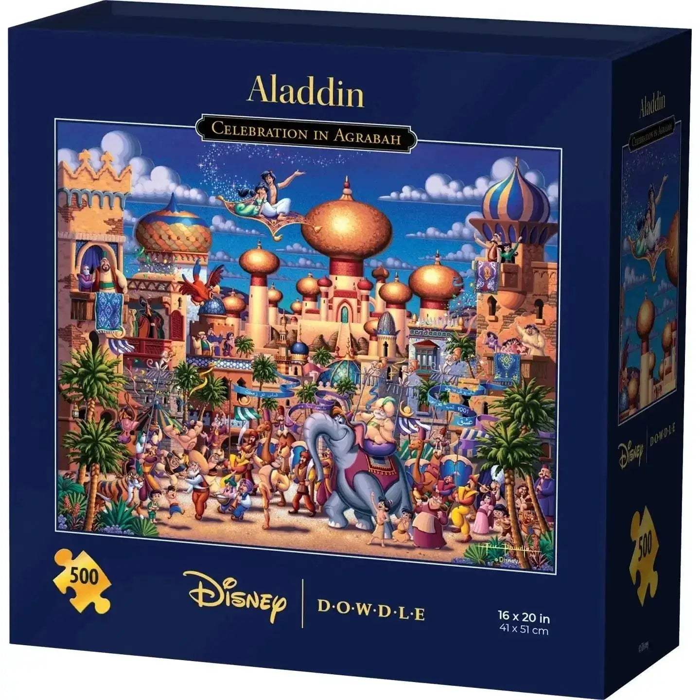 Colorful Aladdin Celebration in Agrabah 500 Piece Disney Jigsaw Puzzle - ToylandEU