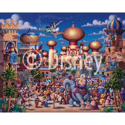 Colorful Aladdin Celebration in Agrabah 500 Piece Disney Jigsaw Puzzle - ToylandEU
