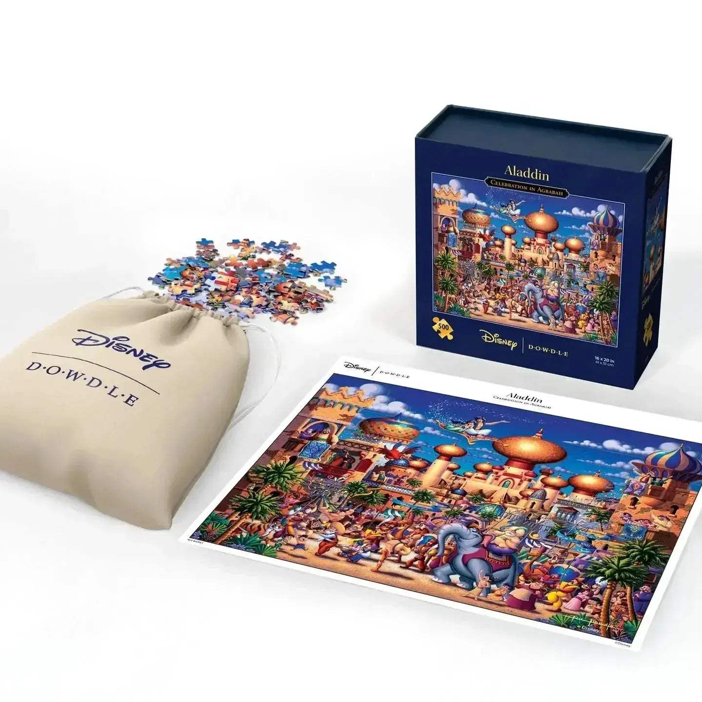 Colorful Aladdin Celebration in Agrabah 500 Piece Disney Jigsaw Puzzle - ToylandEU
