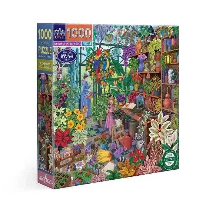 Alchemist's Greenhouse 1000 Piece Jigsaw Puzzle With Plant Guide - ToylandEU