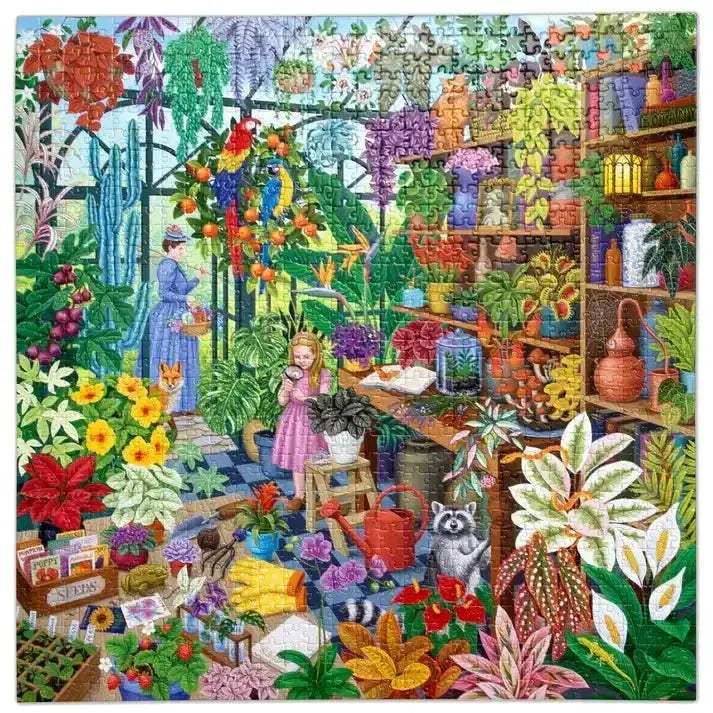 Alchemist's Greenhouse 1000 Piece Jigsaw Puzzle With Plant Guide - ToylandEU