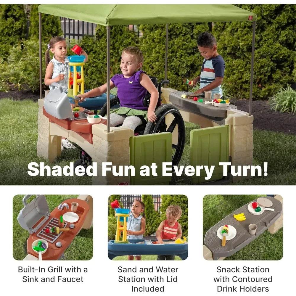 All Around Playtime Patio with Canopy Playset for Kids - ToylandEU