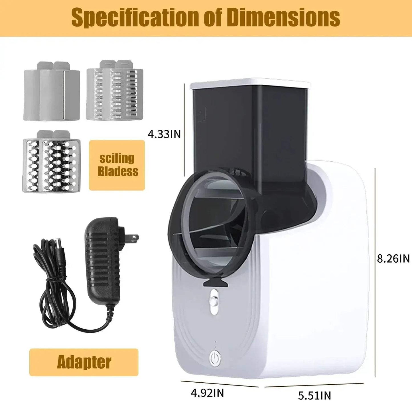 All In One Electric Cheese Grater Slicer Shredder For Vegetables - ToylandEU