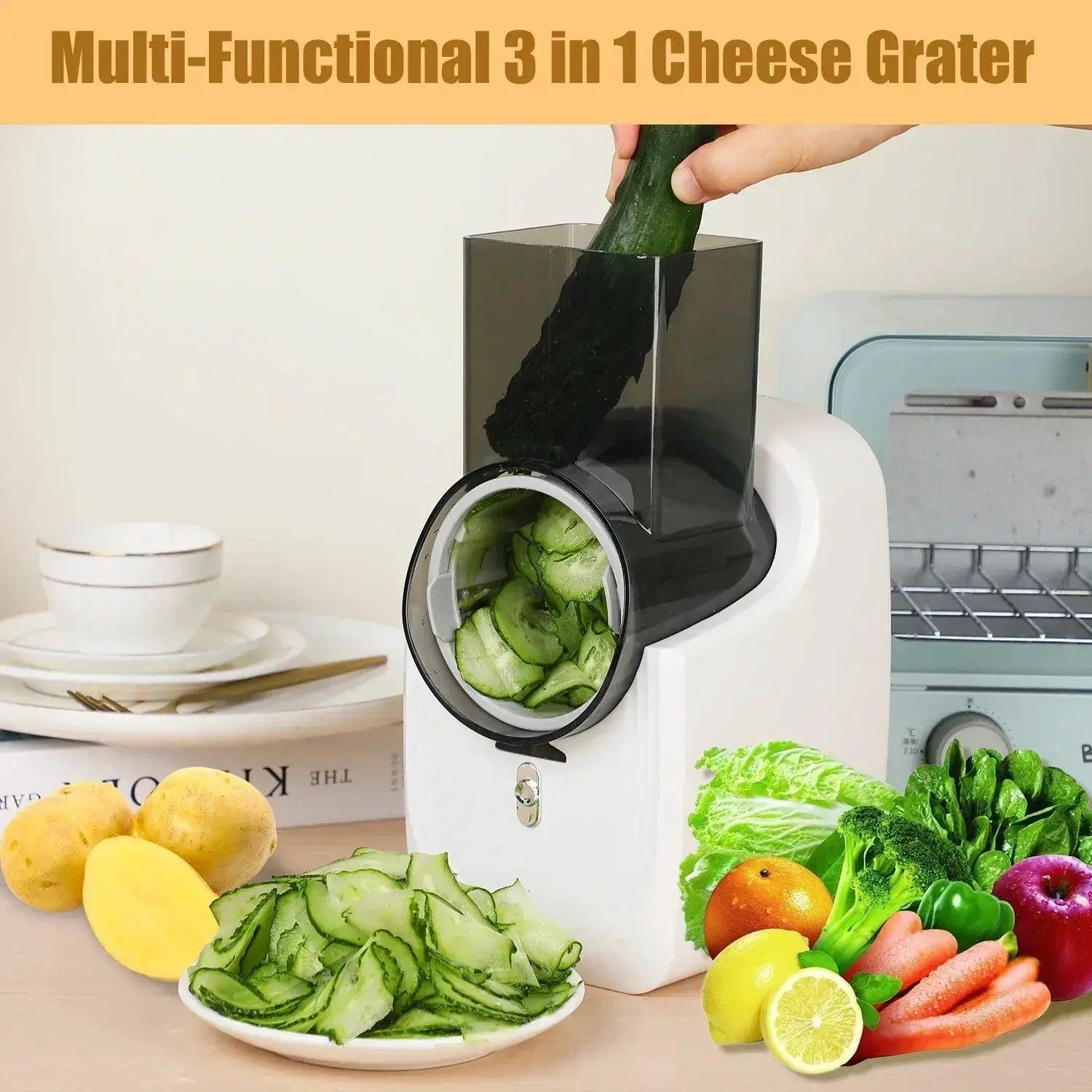  All In One Electric Cheese Grater Slicer Shredder Slim -  ToylandEU™