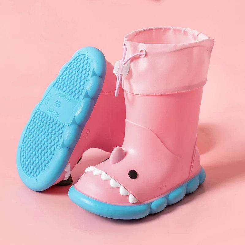 All Season Shark Rain Boots With Elastic Band For Kids - ToylandEU