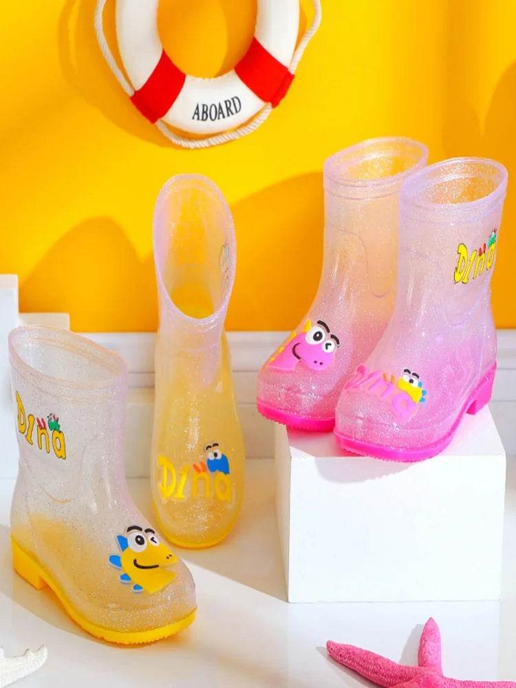 All Season Waterproof Rain Boots Cartoon Design For Kids - ToylandEU
