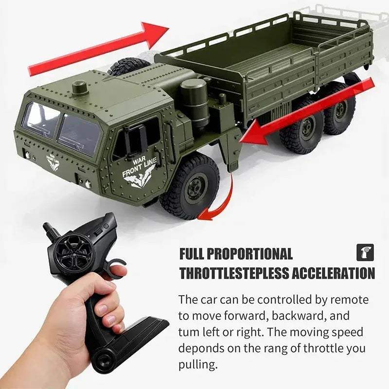 All-Terrain 6x6 RC Truck With Heavy Duty Steel Frame - ToylandEU