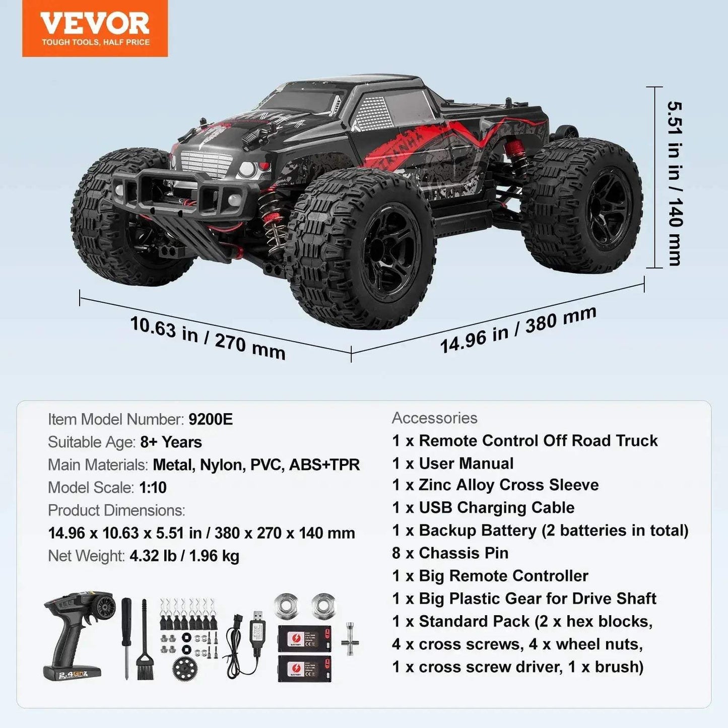 All Terrain OneToTen RC Car 4WD With Dual Durable Batteries - ToylandEU