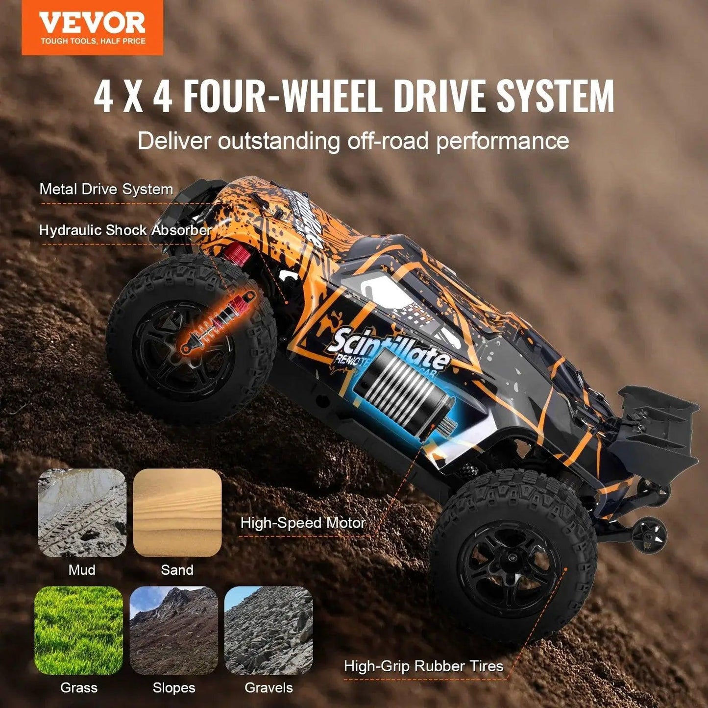  All Terrain RC Car High Speed 4WD Wheelie Fun -  ToylandEU™