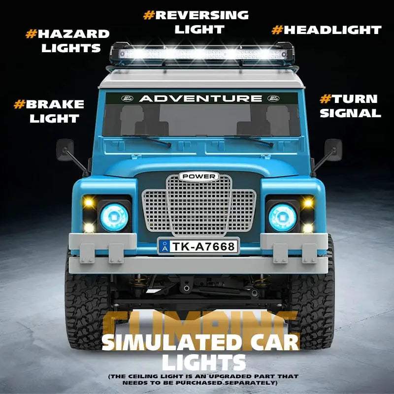  All-Terrain RC Car Off-Road 1to10 LED Durable Vehicle -  ToylandEU™